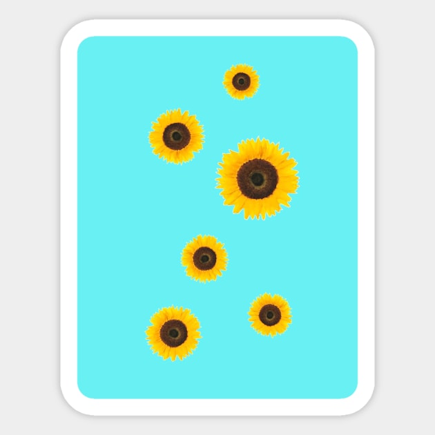 Sunflowers Sticker by steven pate custom art